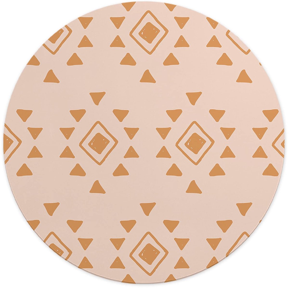 Questo Casa, Ronde digitaal bedrukte muismat, antislip onderkant, voor kantoor en thuis, diameter: 22 cm - ShopVlot