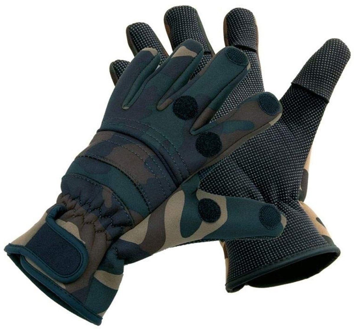 Elzusha - Camouflage Thermo Handschoenen voor Vissen en Vrije Tijd, Neopreen, XL