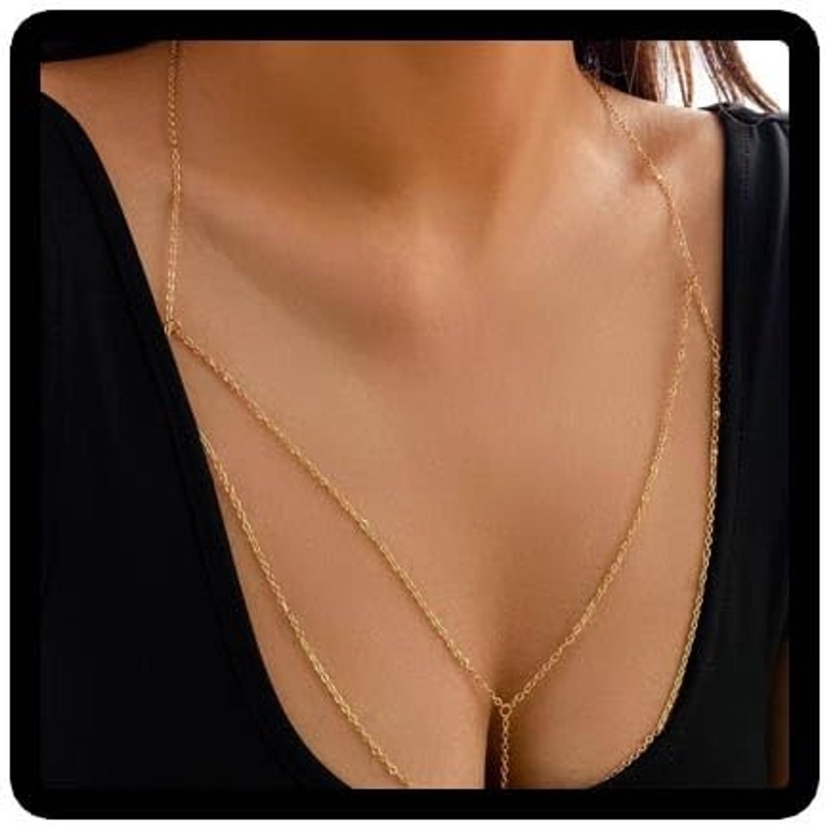 Elzusha - Sexy Body Chain voor Vrouwen - Verstelbare Lingerie Accessoire