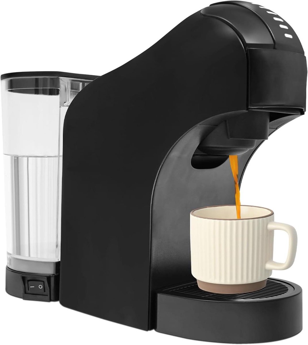 Koffiezetapparaat - Capsule machine - Snelle koffie - Snelle opwarming - 800 ml tank - Zwart