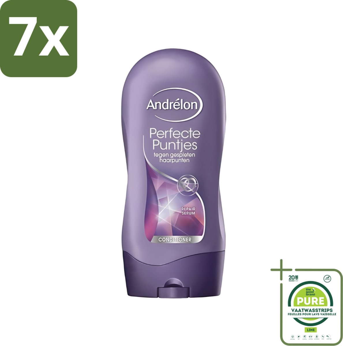 7 x Andrélon - Perfecte Puntjes - Conditioner - Tegen Gespleten Haarpunten - 300 ml - Grootverpakking - Gespleten Haarpunten - Haar Verzorging - Haar Kracht - Haar Sterkte - Haar Bescherming