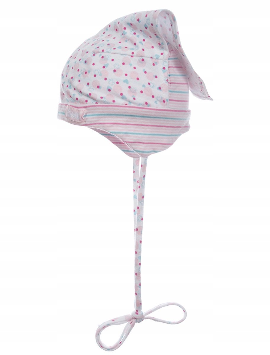Pop Baby Muts-sjaal Polka Dot & Streep Wit Maat 41