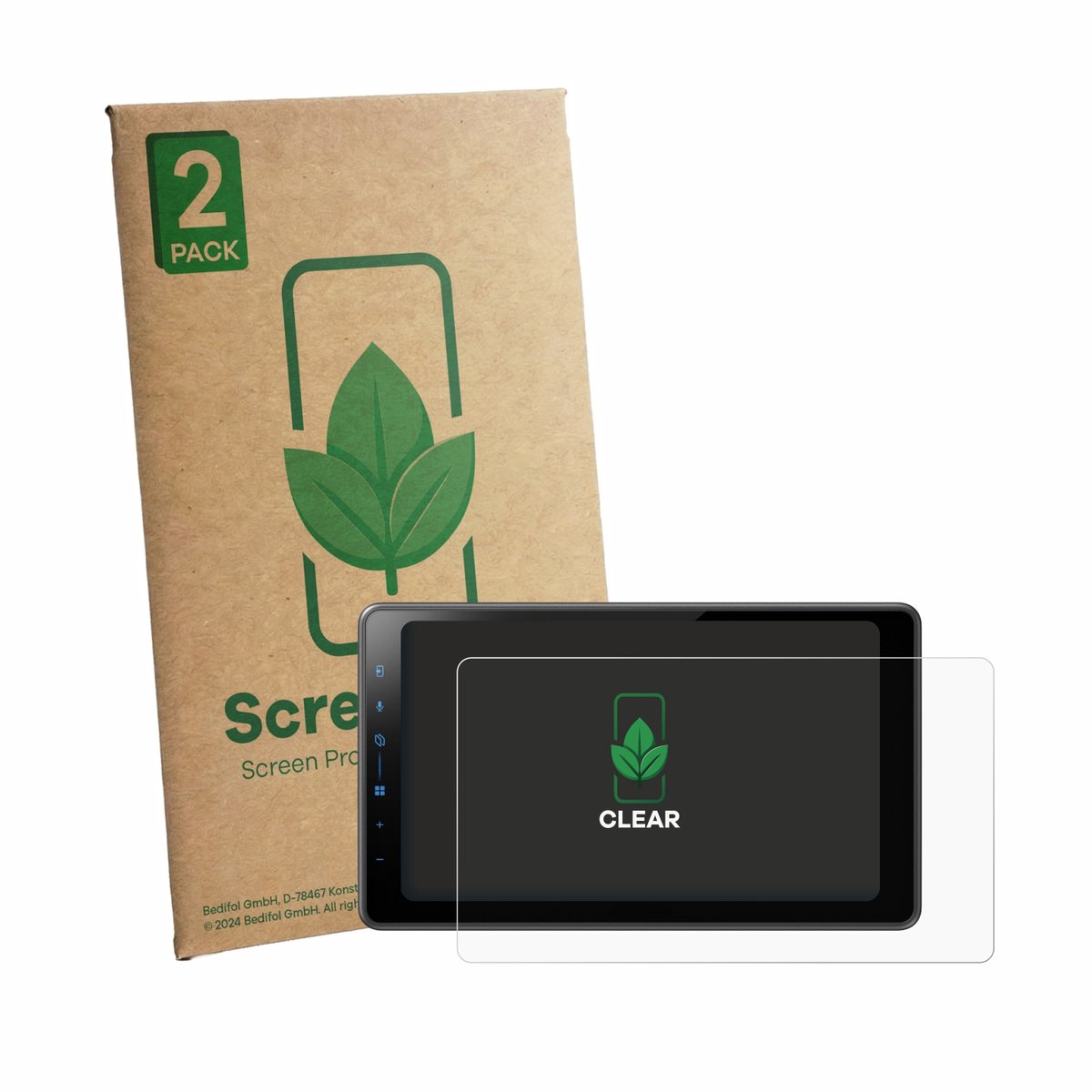 2 Stuks Screenprotector voor Pioneer SPH-EVO98DAB-UNI - Hoogwaardige Beschermfolie transparant