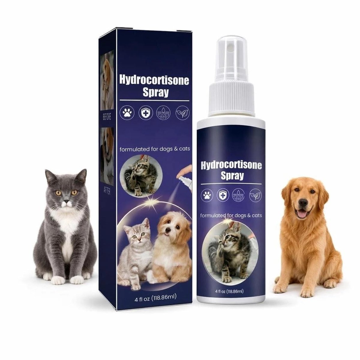 Elzusha - Huidverzorgingsspray voor Huisdieren, 118 ml