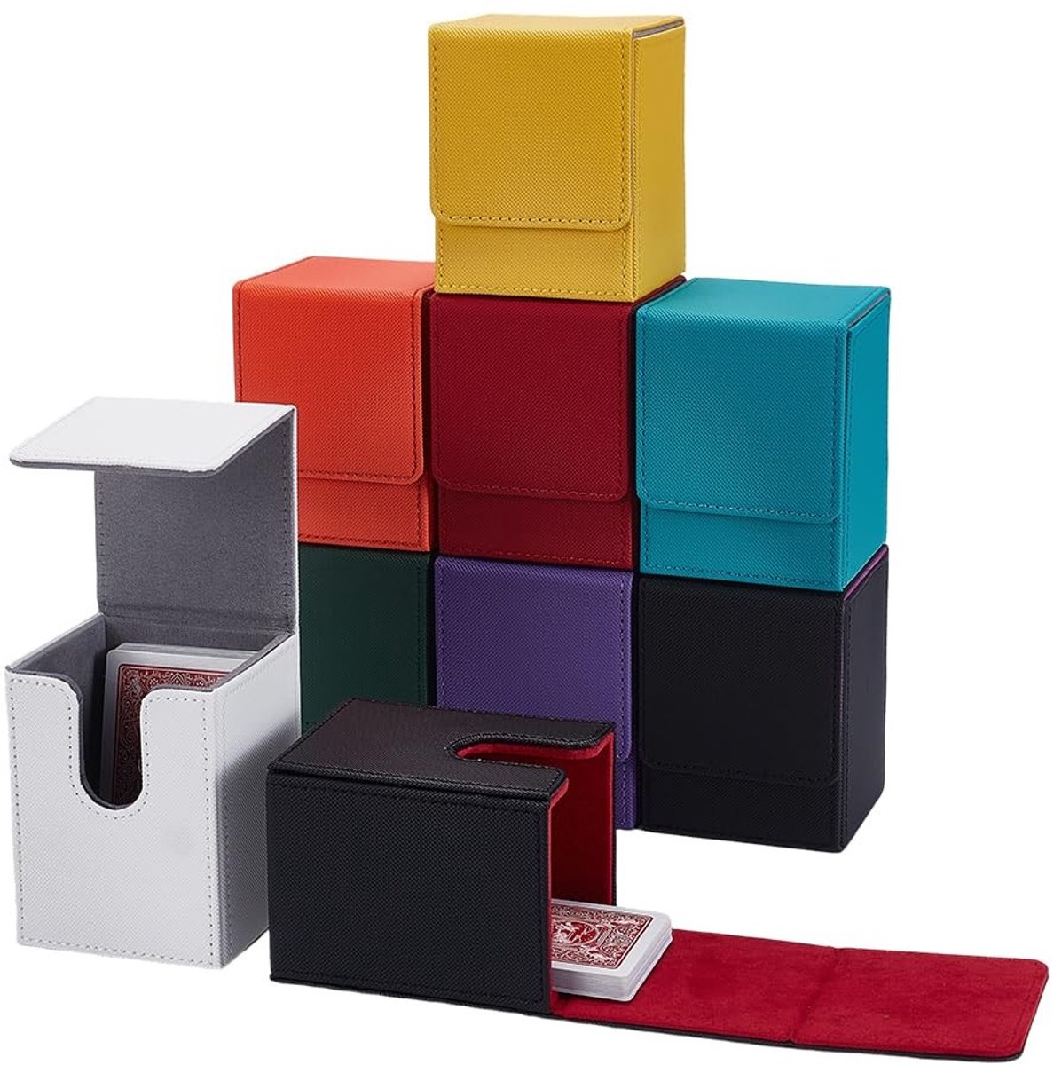 Elzusha - Set van 9 Kaarten Deck Dozen in Diverse Kleuren