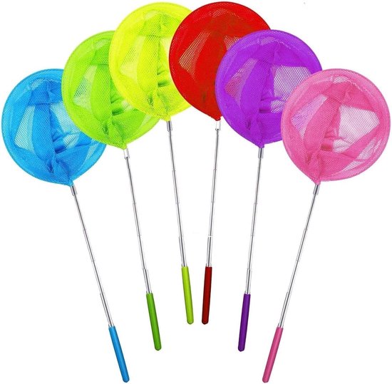 Telescopisch Net - Vangnet Inklapbaar - Insecten Vangen - Uitschuifbare Steel - 85 cm Lengte - Multicolor — afbeelding 3