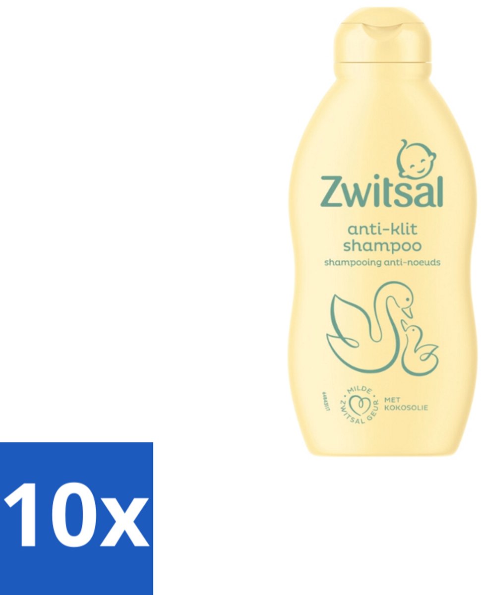 Zwitsal Shampoo Anti-Klit 200 ml - Bulkverpakking - 10 stuks