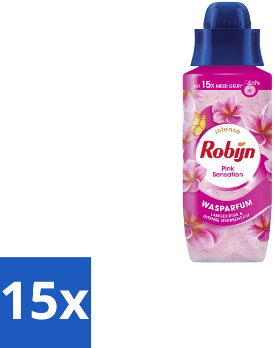 15 x Robijn Wasparfum Pink Sensation 342 ml - Wasparfum - Wasgeur - Geurboost - Wasmiddel - Wasgeur Intensief
