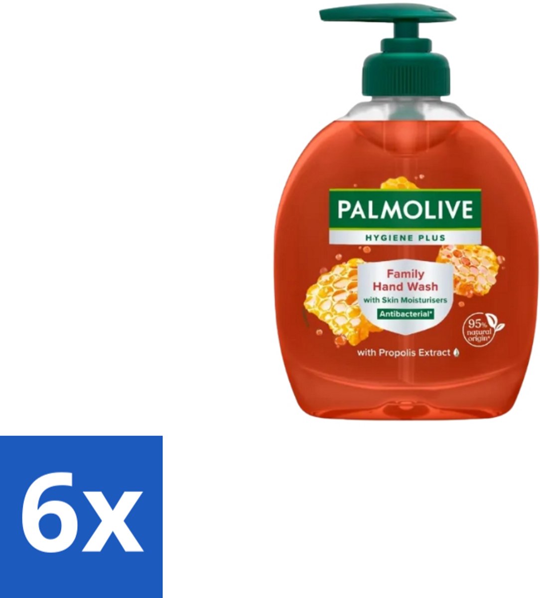 Palmolive Handzeep Hygiëne Plus Family 300 ml - Voordeelverpakking - 6 stuks