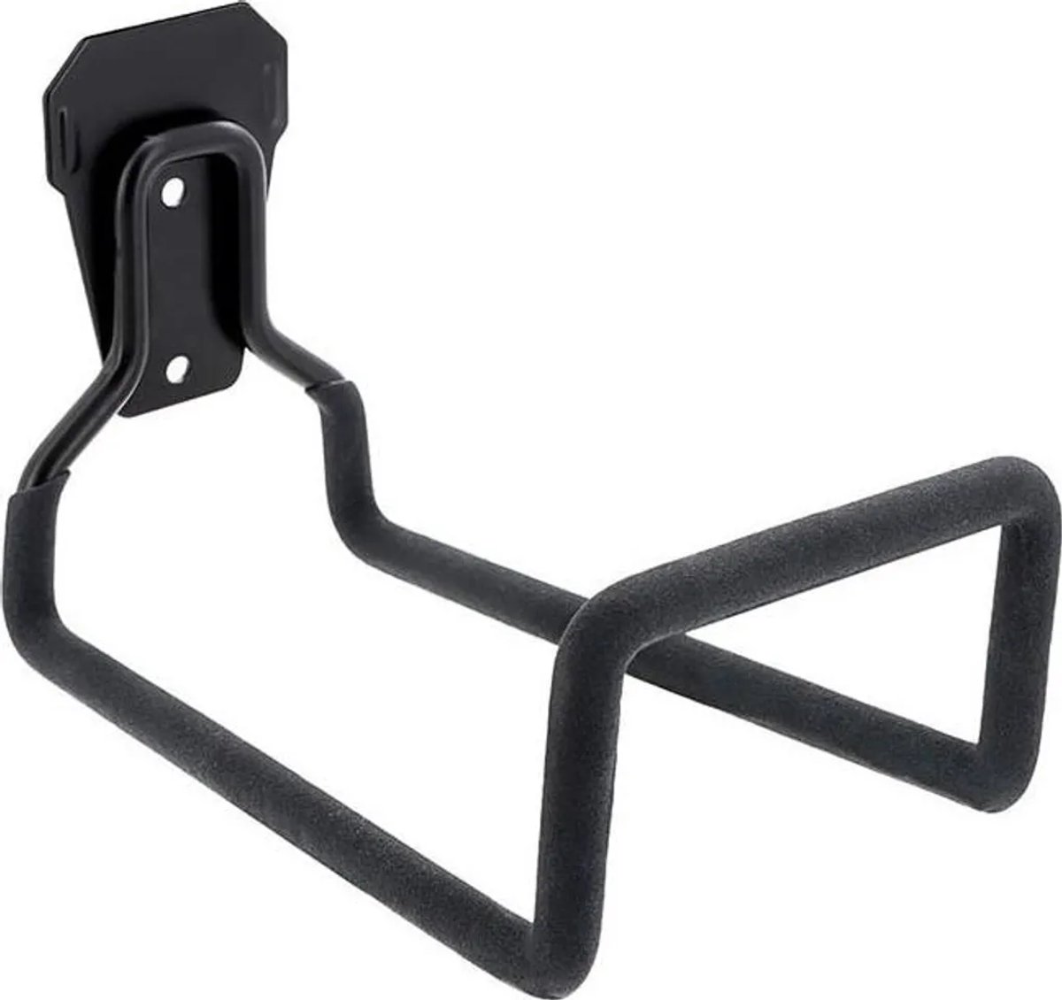 Wandgemonteerde tuinslanghouder, stevig en duurzaam, Geschikt voor buitengebruik, metalen slanghaspel, slanghaak Geschikt voor 4 schroeven, Geschikt voor oprolbare tuinslangen.