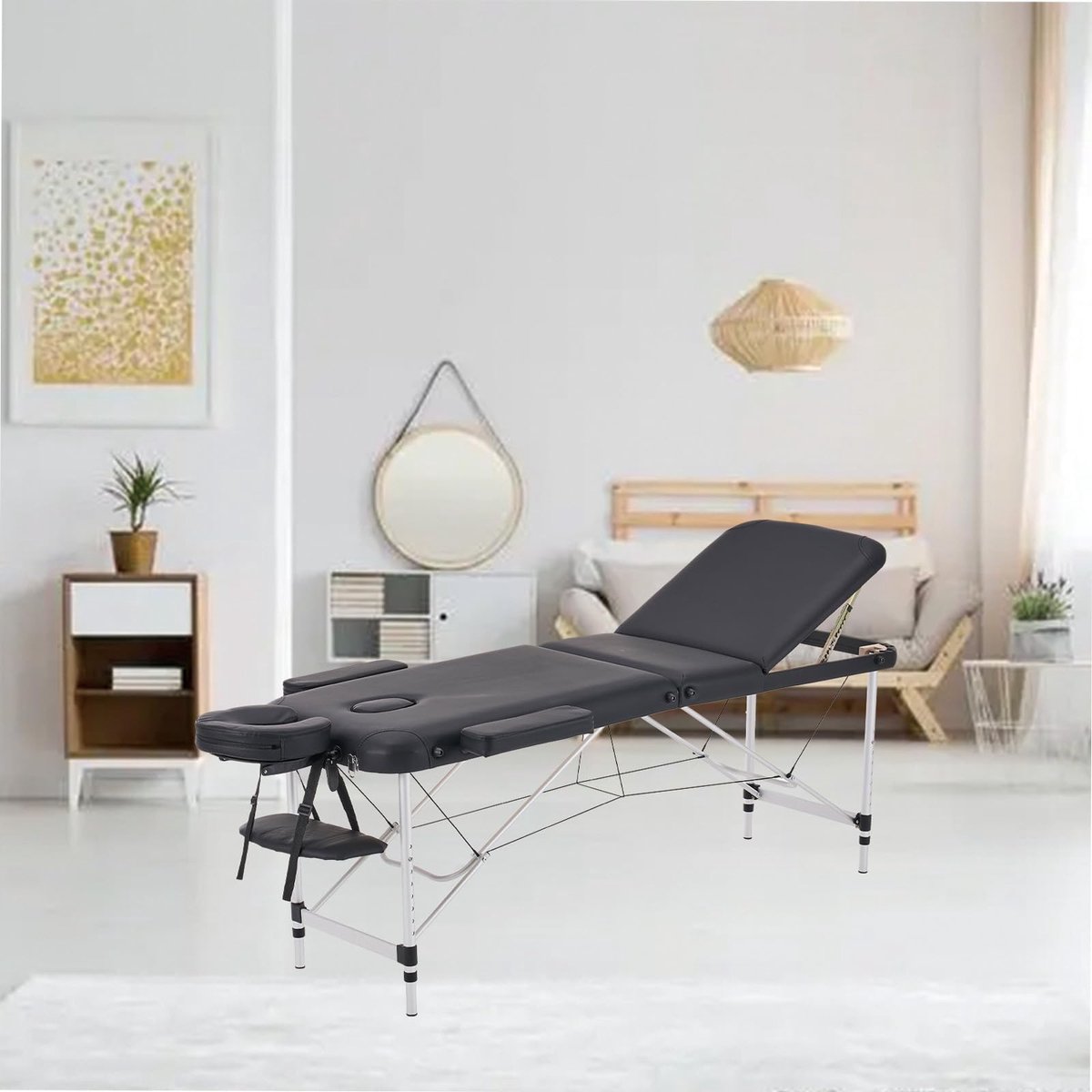 YOUNIKE Professionele opvouwbare massagetafel, 3 zones, aluminium, cosmetica, massagebed, esthetische tafel - ShopVlot