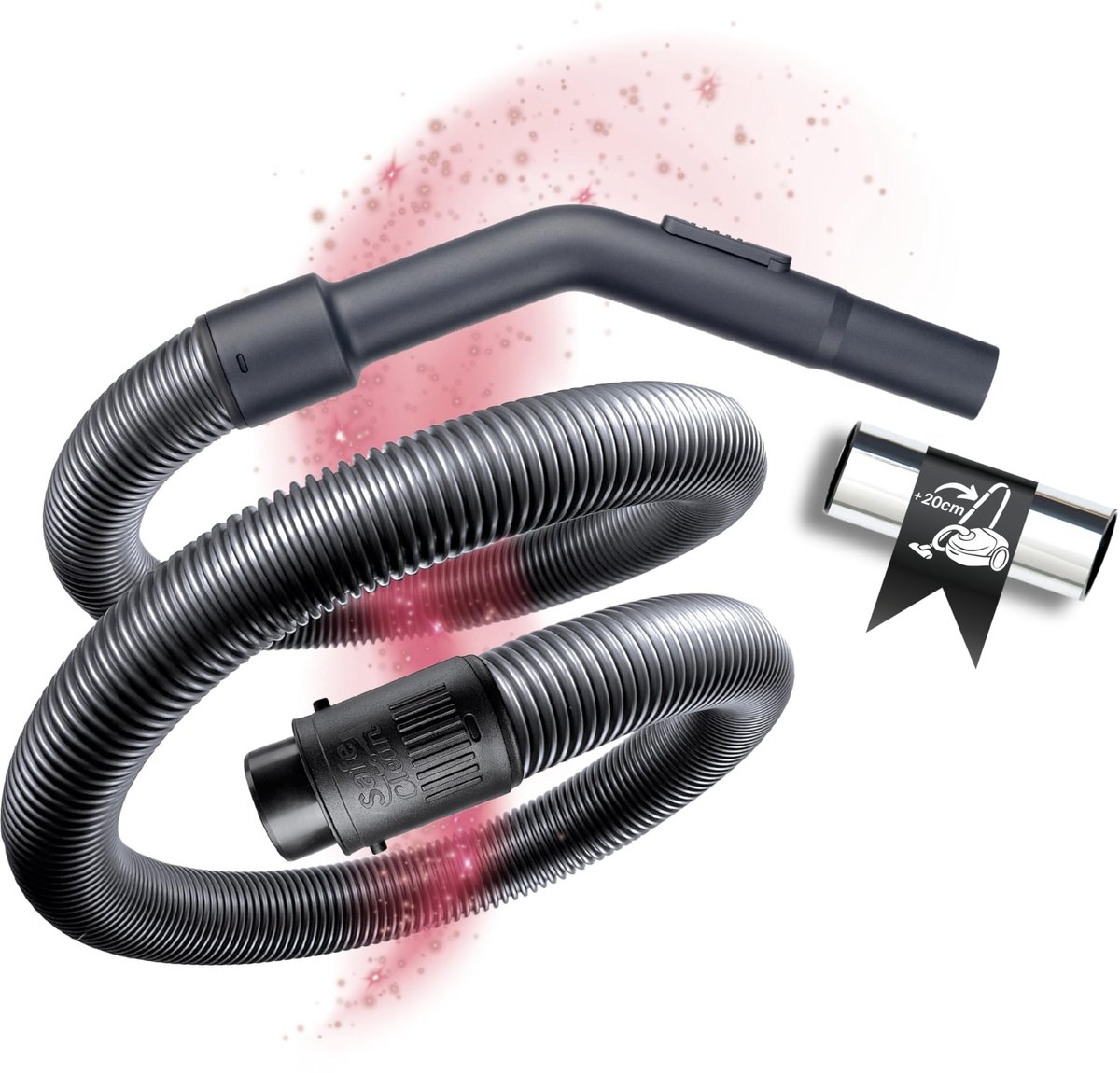 Elzusha - Vaatzuiger Slang met Handgreep - Compatibel met Rowenta Compact Power Modellen
