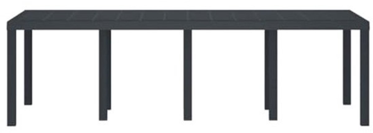 Grote Tuin Tafel voor 10 Personen - Weerbestendig en UV-bescherming - Moderne Rectangular Ontwerp - Eenvoudige Montage