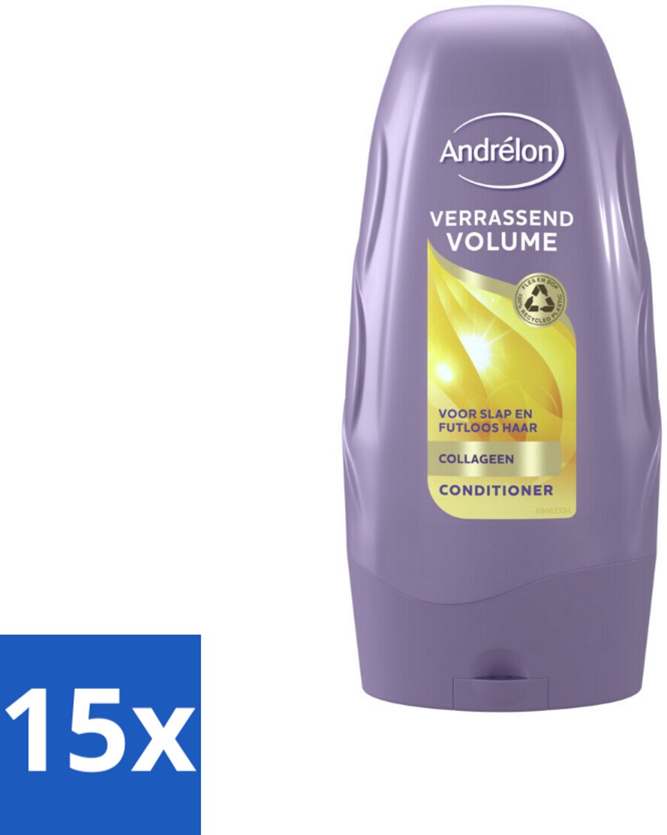 15 x Andrélon Conditioner Verrassend Volume 250 ml - Volume - Haarkleur - Haartype - Haartoevoeging - Haartoevoeging