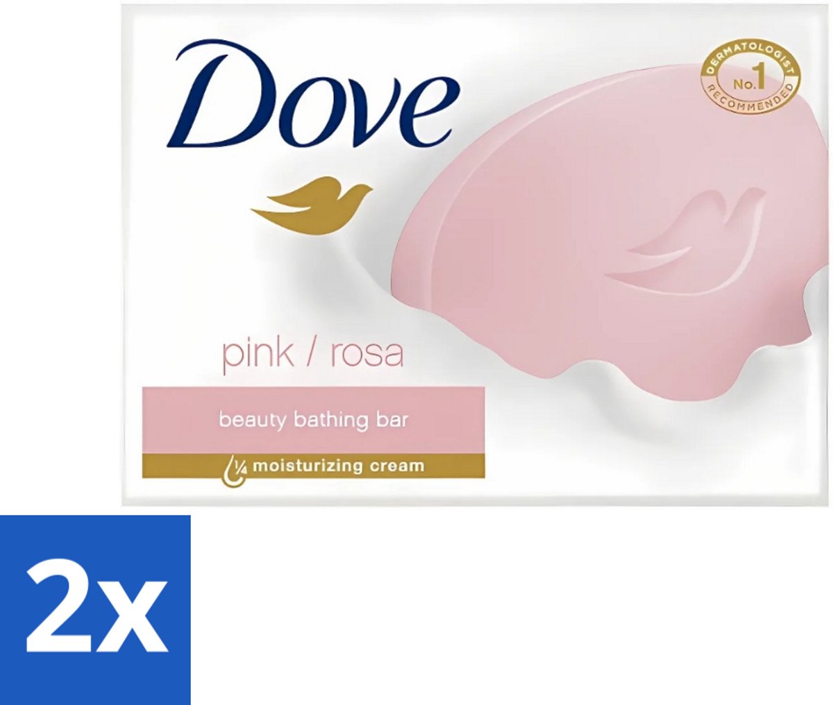 2 x Dove - Zeep - Pink - Hydraterend en Verzorgend - 4 x 100 g - Dove Zeep - Zeep - Hydraterende Zeep - Hydratatie - Huidverzorging