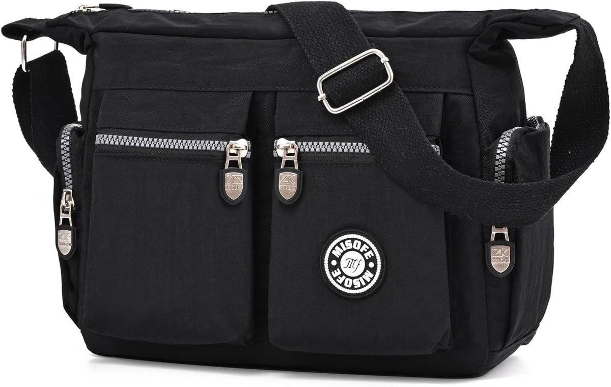Casual Schoudertas voor Dames, Lichtgewicht Handtas en Schoudertas met Meerdere Compartimenten