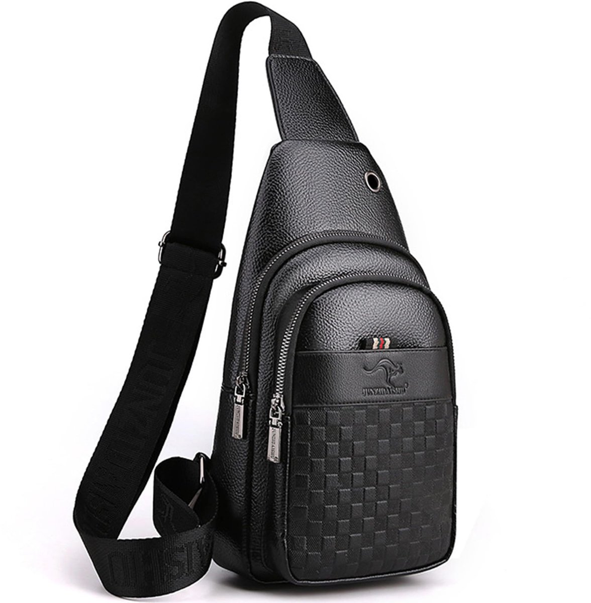 Wenbones Schoudertas, crossbody tas, schoudertas voor heren, waterdicht, schouderrugzak, borstcrossbody tas, voor - ShopVlot