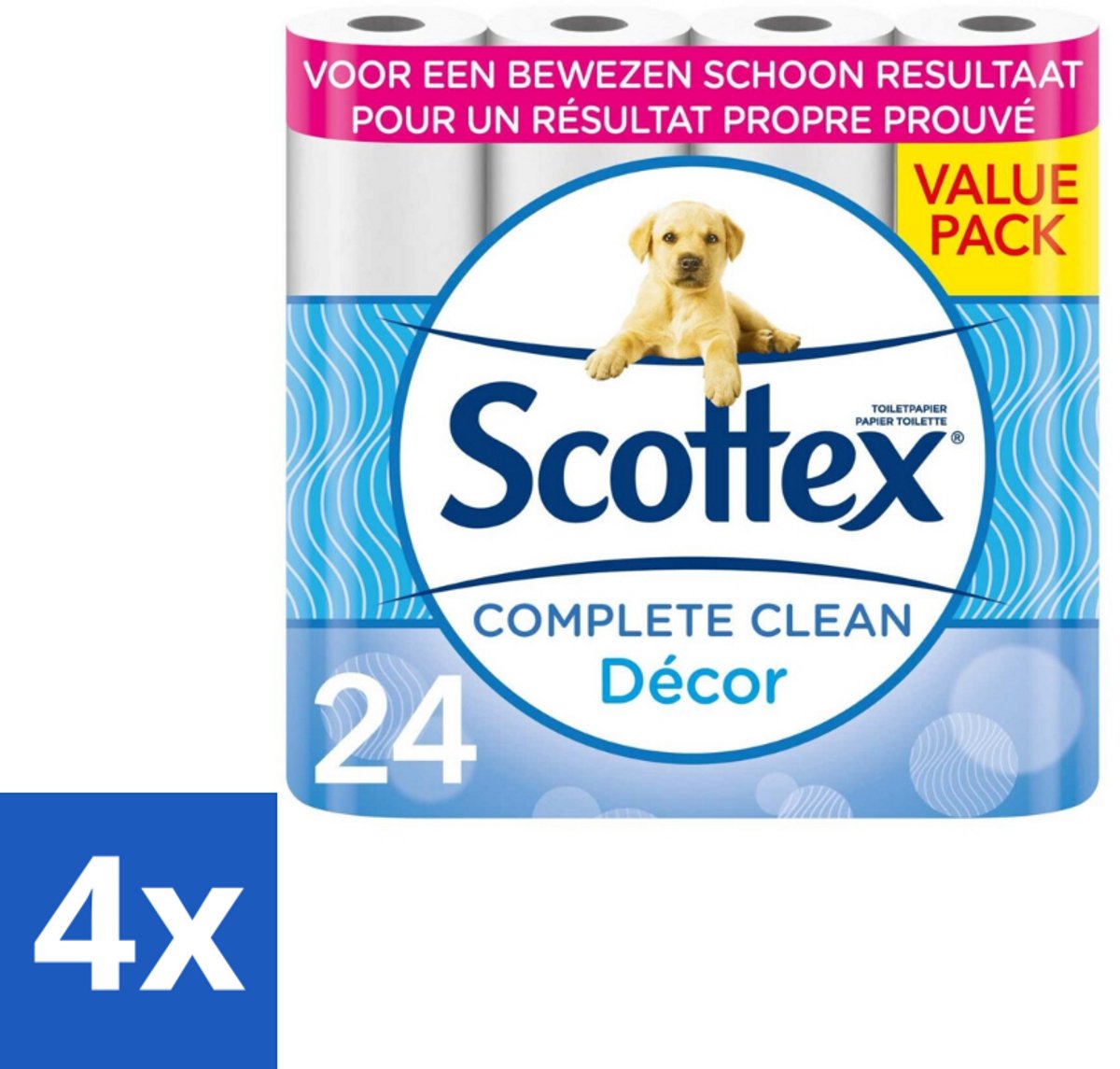 4 x Scottex - Toiletpapier - 2-laags - 24 Rollen - Toiletpapier - Toiletpapier 24 Rollen - Zachte Toiletpapier - Sterke Toiletpapier - Luxe Toiletpapier