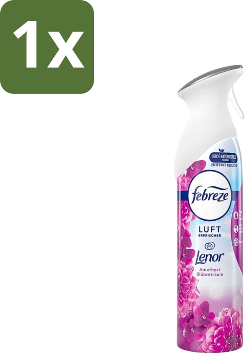 Febreze Amethist Luchtverfrisser Spray - Frisse Bloemen Geur - 300ml - 1 stuk
