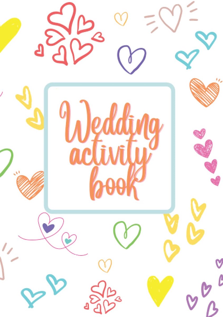 Children's kids wedding activity book - puzzles, colouring in, games - ShopVlot