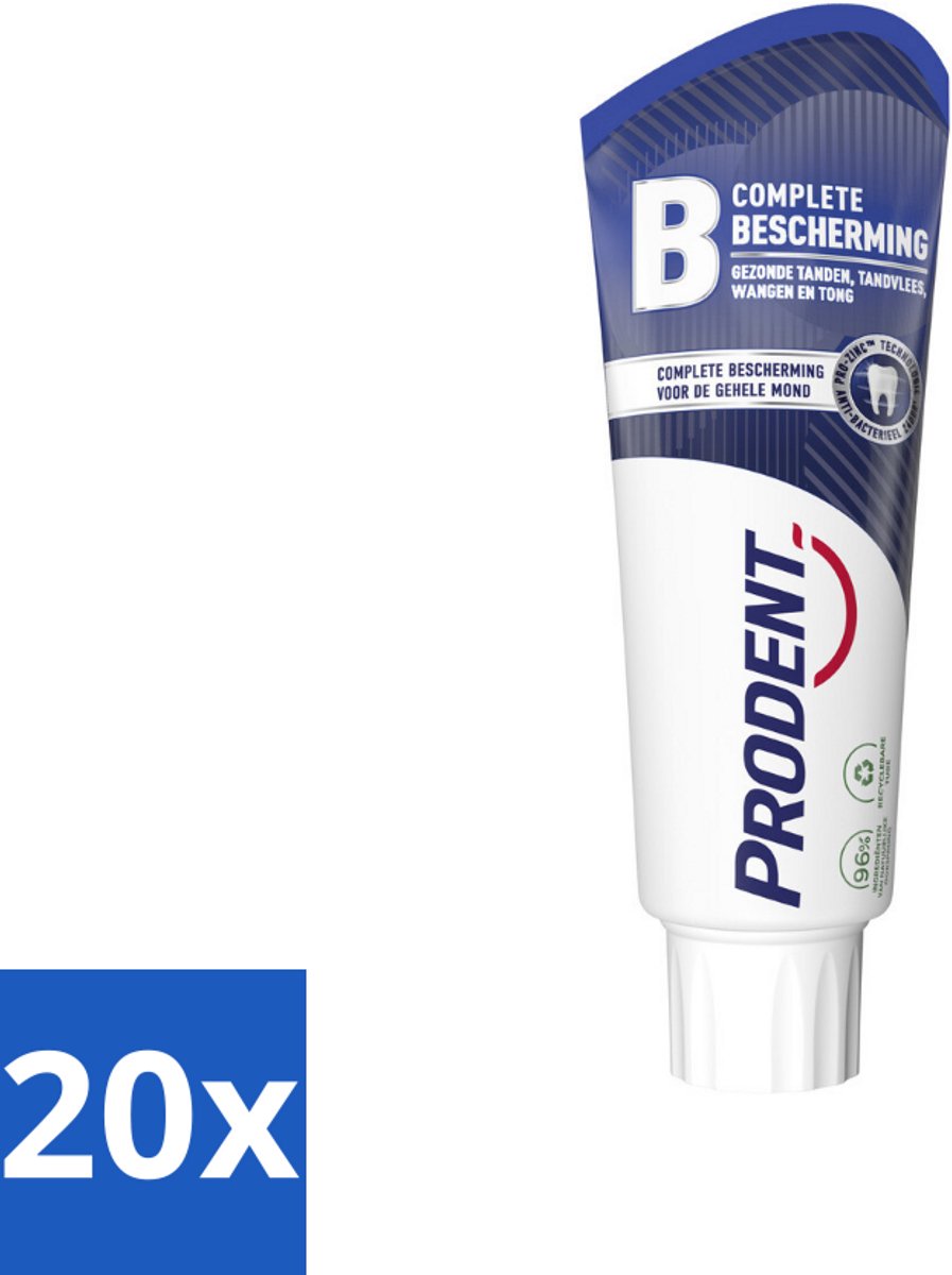 Prodent – Tandpasta – Complete Bescherming – Pro-Zinc Technologie – 75 ml - Bulkverpakking - 20 stuks