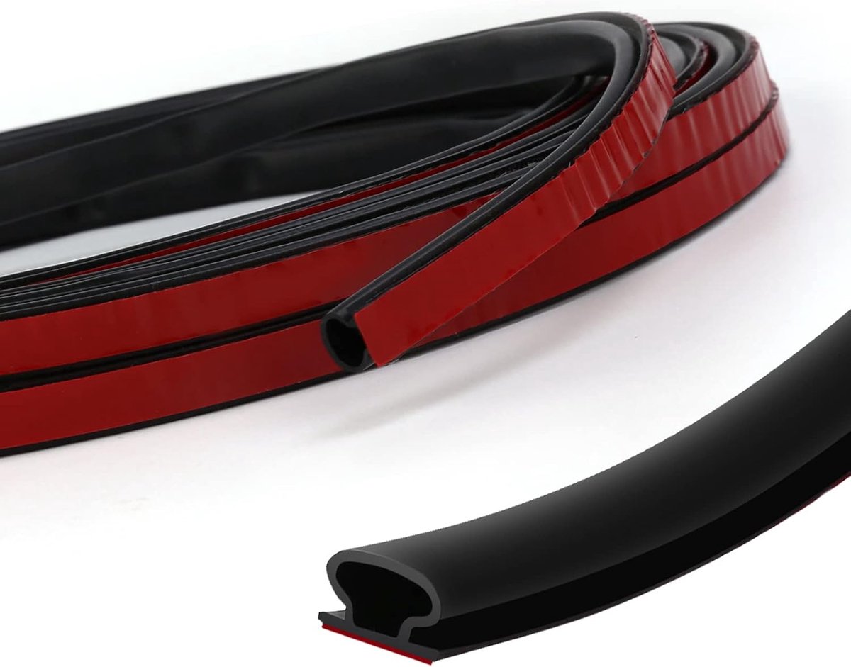 Deurpakkingen Tape 10mm (B) - Rubber - Geluiddicht - Ideaal voor isolatie - ShopVlot