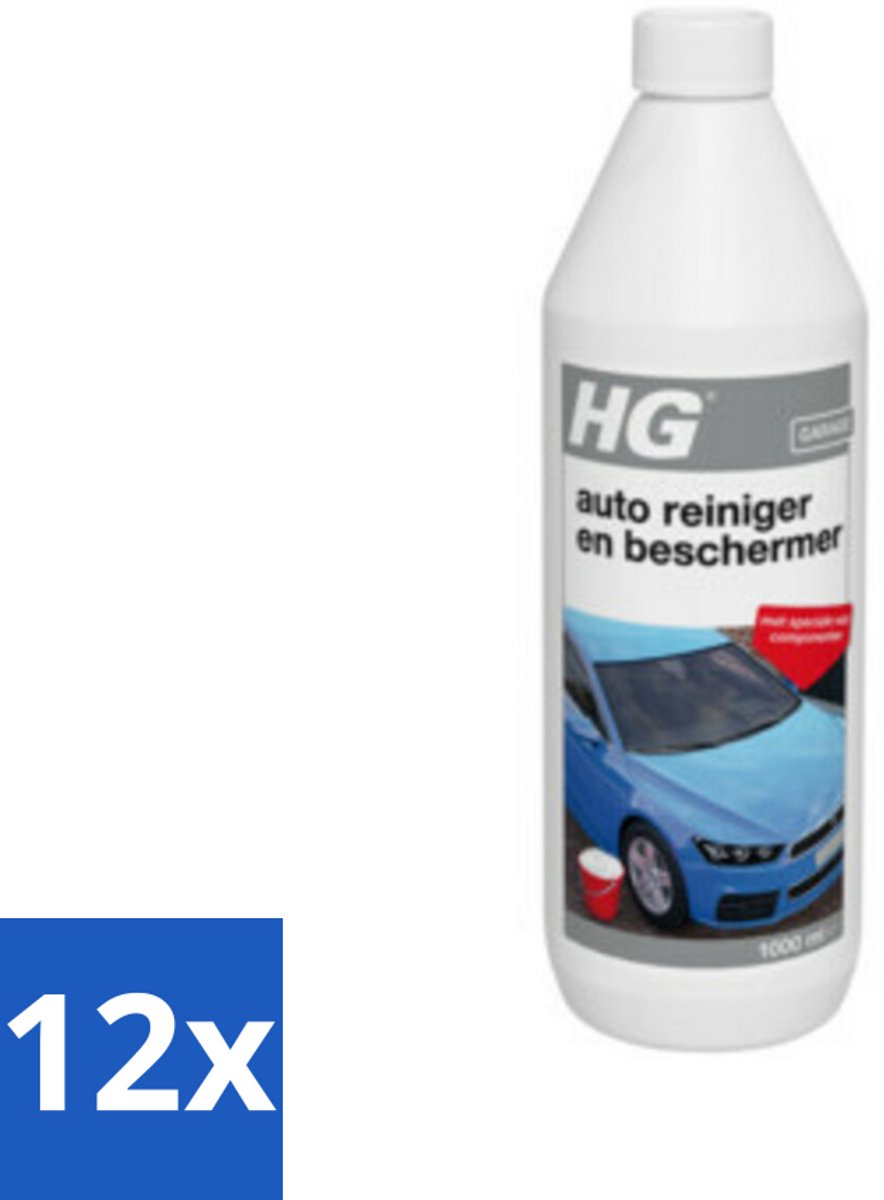 12 x HG Autoreiniger en Beschermer 950 ml - Autoreiniger - Autowas - Autobescherming - Wax - Glans