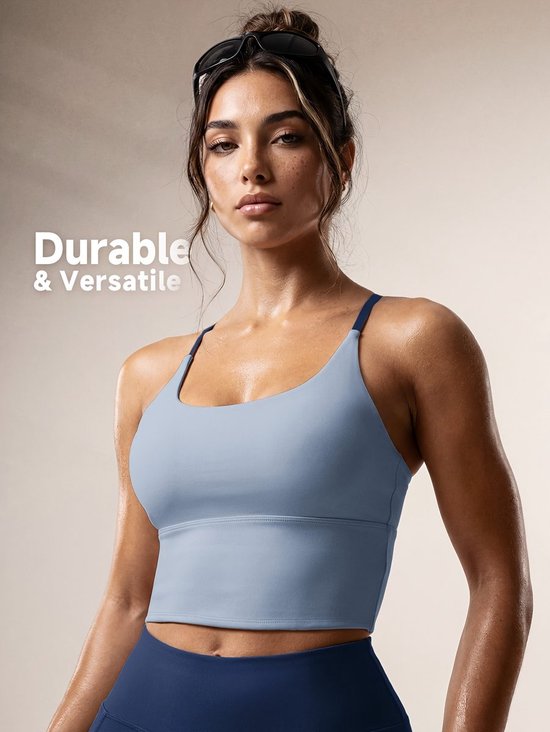 Currero Pilates Pak Dames - Yoga - Buttshaper - Gym - Fitness - Butt Lift - Bil Vergrotend - Heup Liftend - Yogakleding - Grijs + Blauw S — afbeelding 4