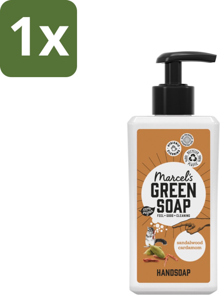 Marcel’s Green Soap – Handzeep – Sandelhout & Kardemom – 250 ml - 1 stuk