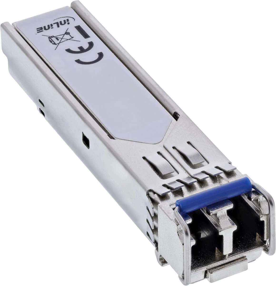 Netwerkmodule - Glasvezel Transceiver - Snelle Dataoverdracht - Hot-Pluggable Design - 15 km Bereik - Zilver
