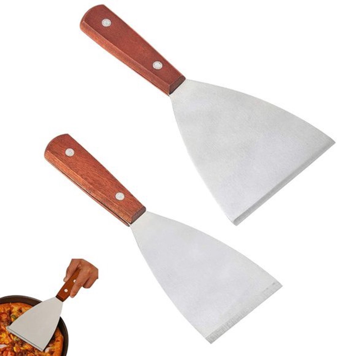Dailygoody - Grillspatel Set - Hoogwaardige Spatels - 2 Stuks