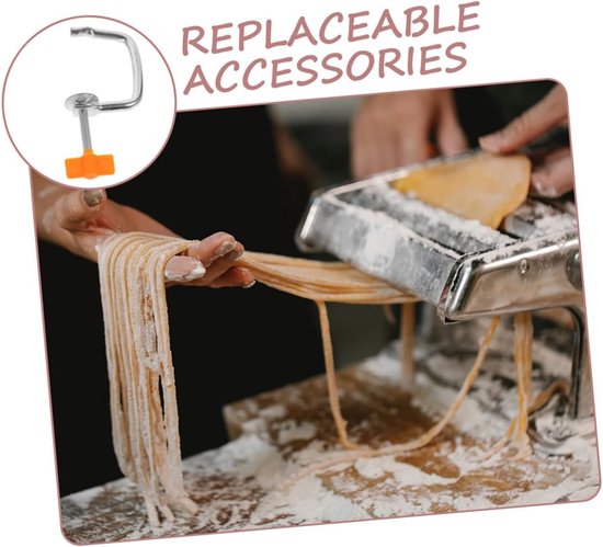 Pastamaker Clips - Noodle Maker - Zelf Pasta Maken - Universele Pasvorm - 15.5 cm - Zilver van Pastamaker — afbeelding 5