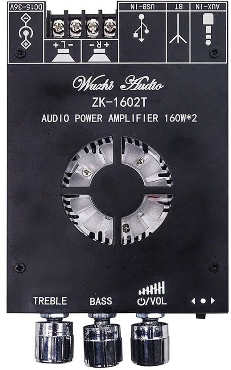 Vt products - 2.0 Kanaal Versterker - Bluetooth-compatibele Audio Versterker