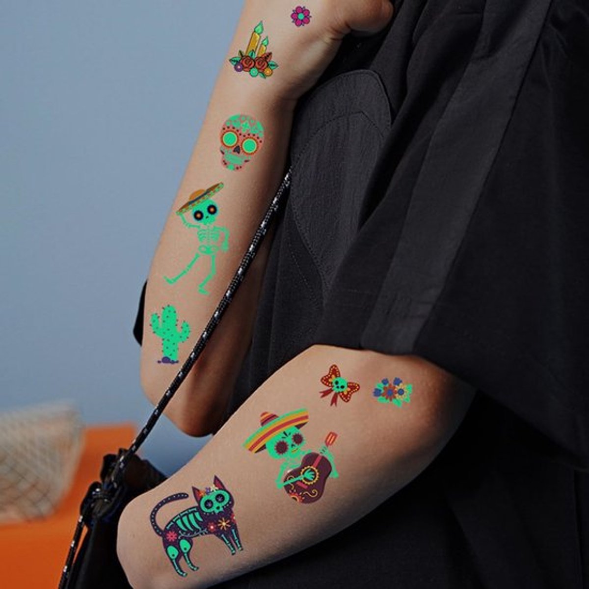Solidchoice - Dailygoody - Cowboy Tijdelijke Tatoeages - Fluorescent