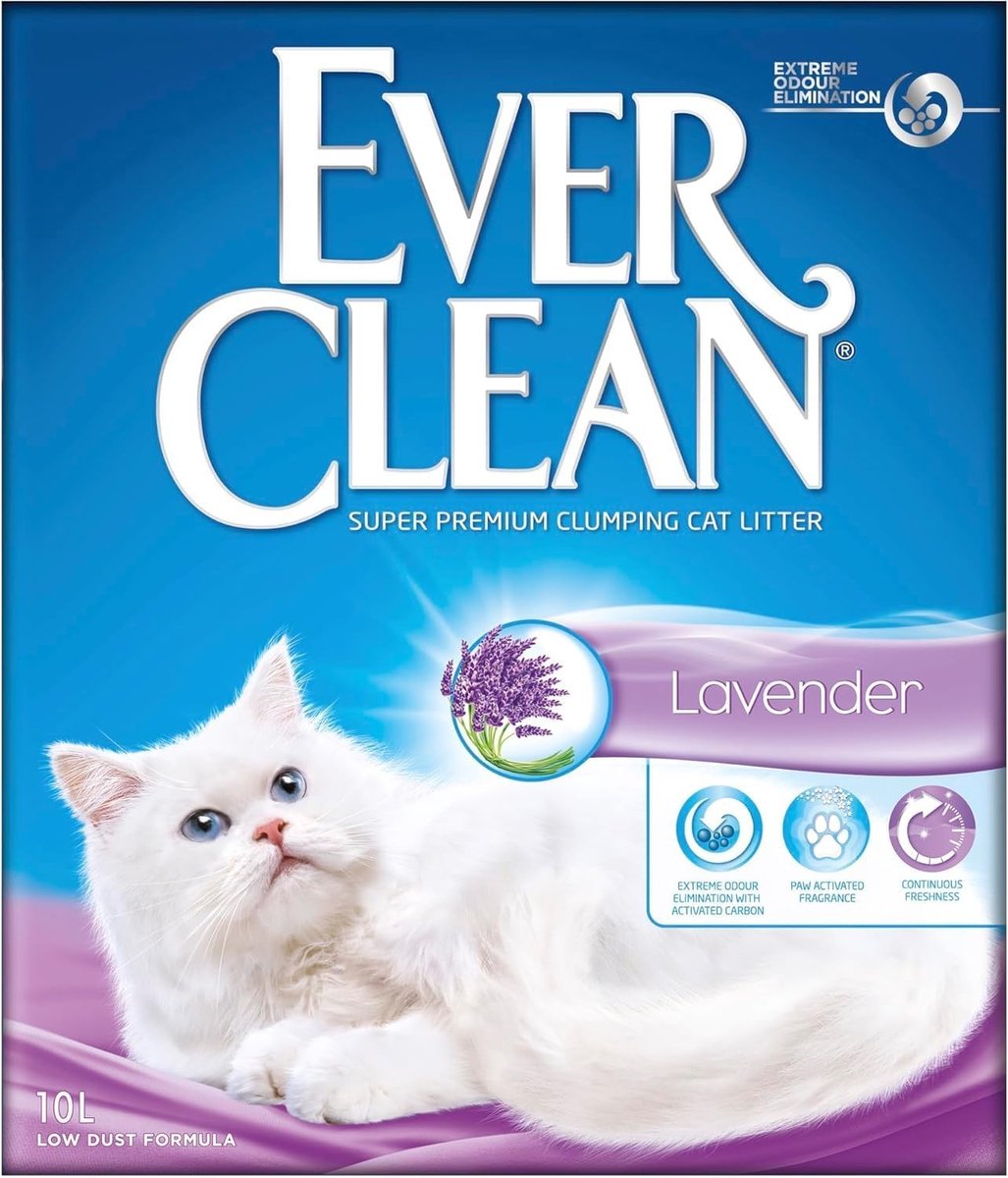 Klonterende Kattenbakvulling - Lavendelgeur - Langdurige Frisheid - Geurverwijdering - Voor Katten