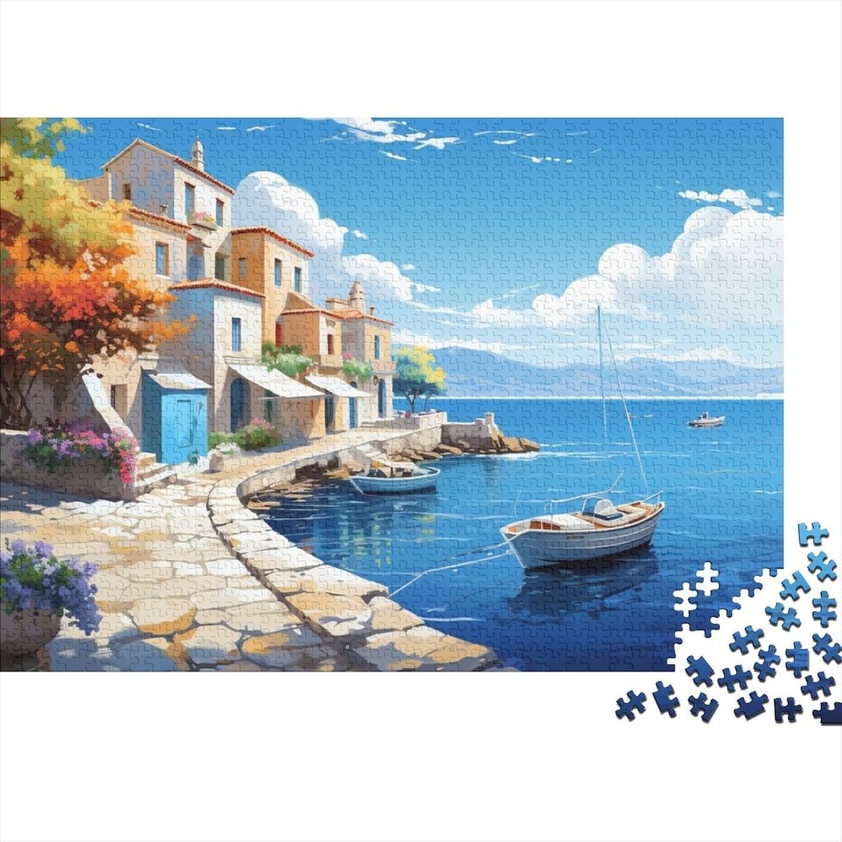 Legpuzzel 1000 stukjes - Volwassen puzzel - Ontspanning thuis - Gedetailleerde print - 38x26 cm - Kleurrijk