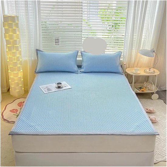 Koelmat Zomer - Slaapmat Ademend - Comfortabel Slapen - Zijdeachtig Koel Gevoel - 150x200 cm 3 stuks - Kaki — afbeelding 3