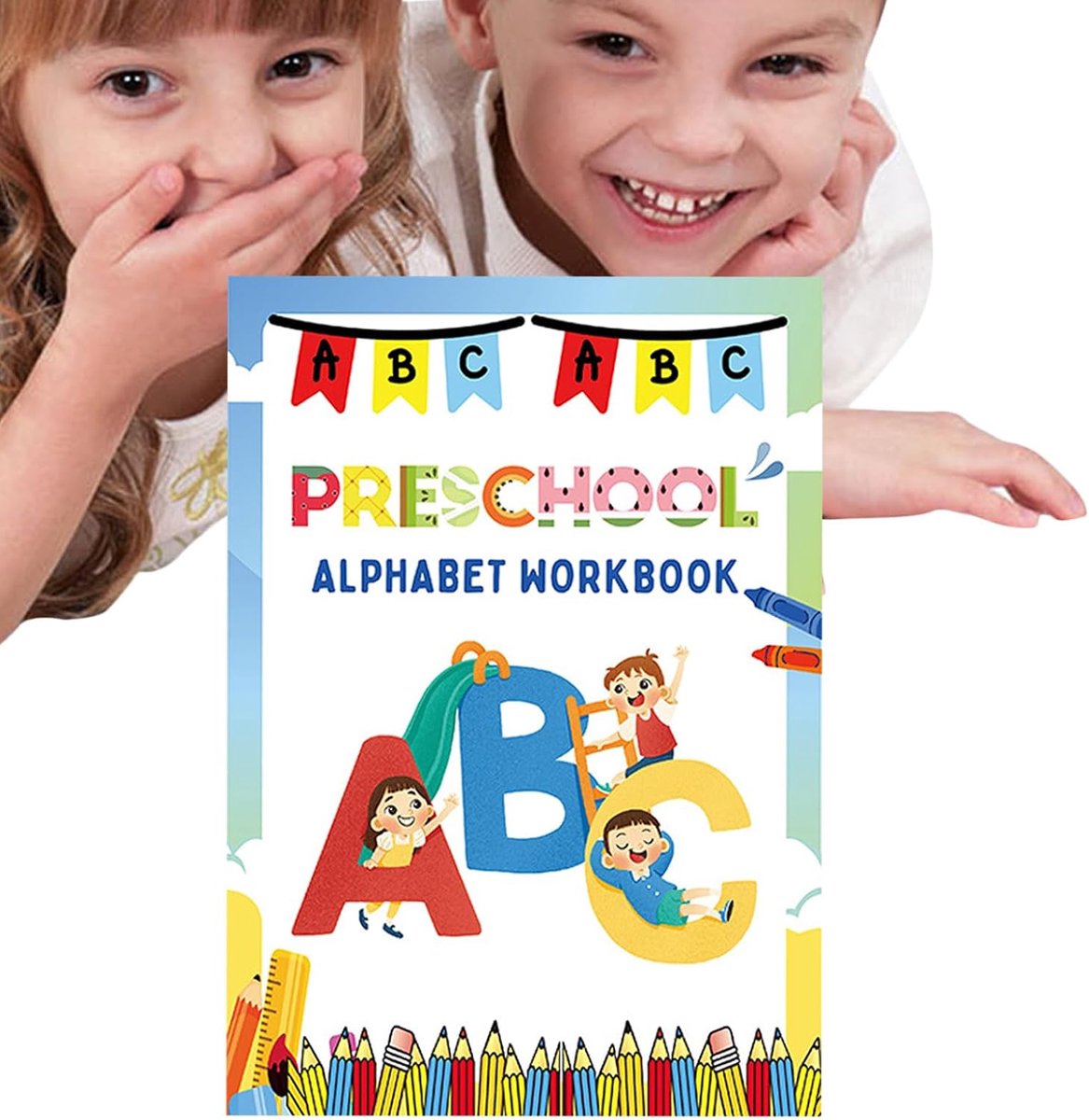 Leren Schrijfboeken - Notitieboeken Herbruikbaar - Alfabet Leren - Speelse Oefeningen - 25 x 18 cm - Niet gespecificeerd