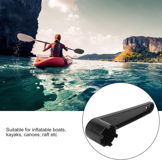 Luchtventielsleutel - Boot accessoire - Watersport onderhoud - Ergonomisch ontwerp - Lichtgewicht - Zwart — afbeelding 2