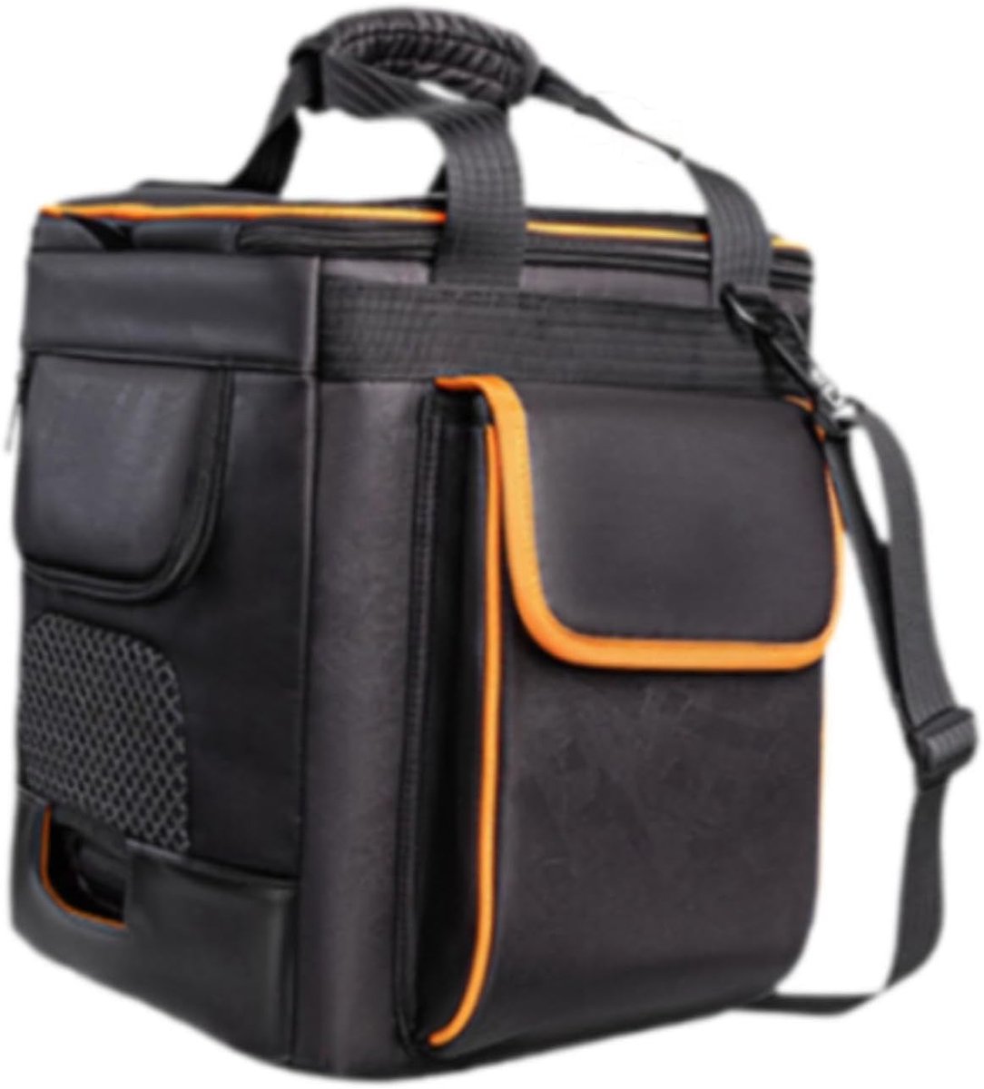 Luidspreker Tas - Draagbare Opbergtas - Muziek Transport - Verstelbare Schouderriem - 30x30x34 cm - Zwart