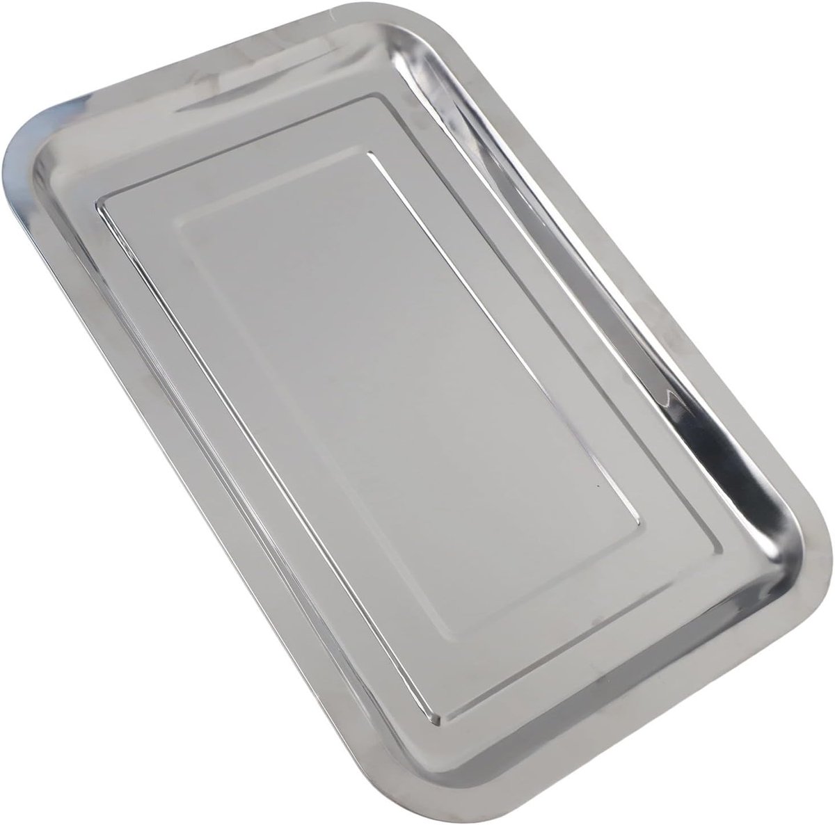 Roestvrijstalen bakplaat Ovenpan lade Koekjes bakken Roestbestendig materiaal 32 x 22 x 2 cm Zilver
