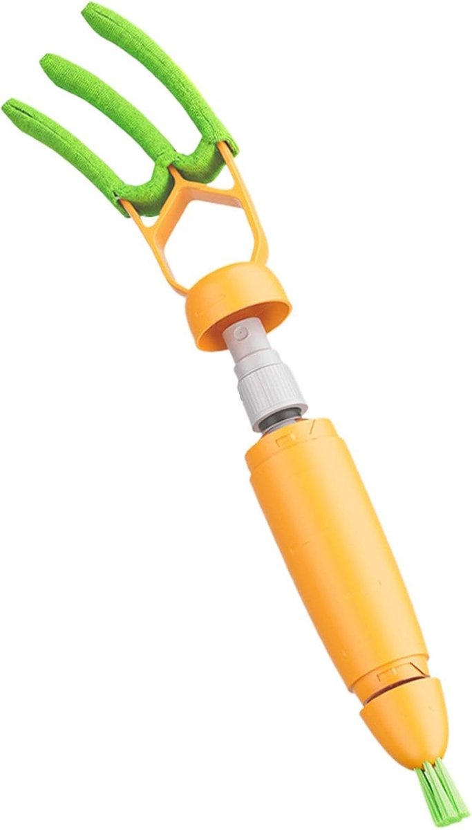 Jaloezieënreinigingshulpmiddel - Wasbare Raamwisser - Stof Verwijderen - Ergonomische Grip - 26 cm Lengte - Wortelkleur