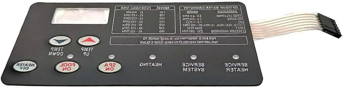 Schakelmembraan Kussen - Vervangingsonderdeel Heater - Zwembad Temperatuur - Perfecte Compatibiliteit - 1 Stuk - Zwart