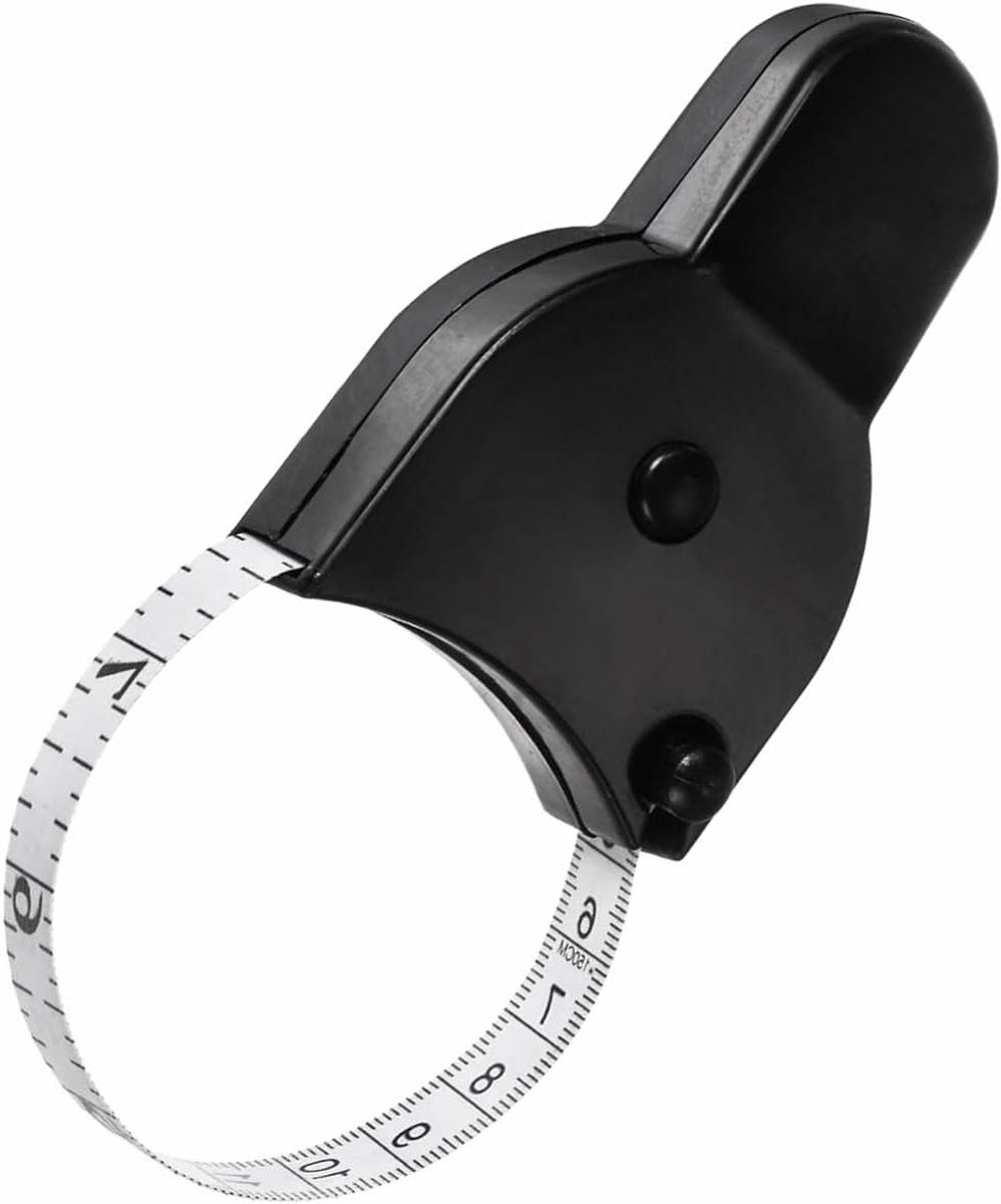 Intrekbare Lichaamsmeetlint - Meetlint Lichaam Taille Meetlint - Kleding Meten - Intrekbaar met één knop - 150 cm - Zwart