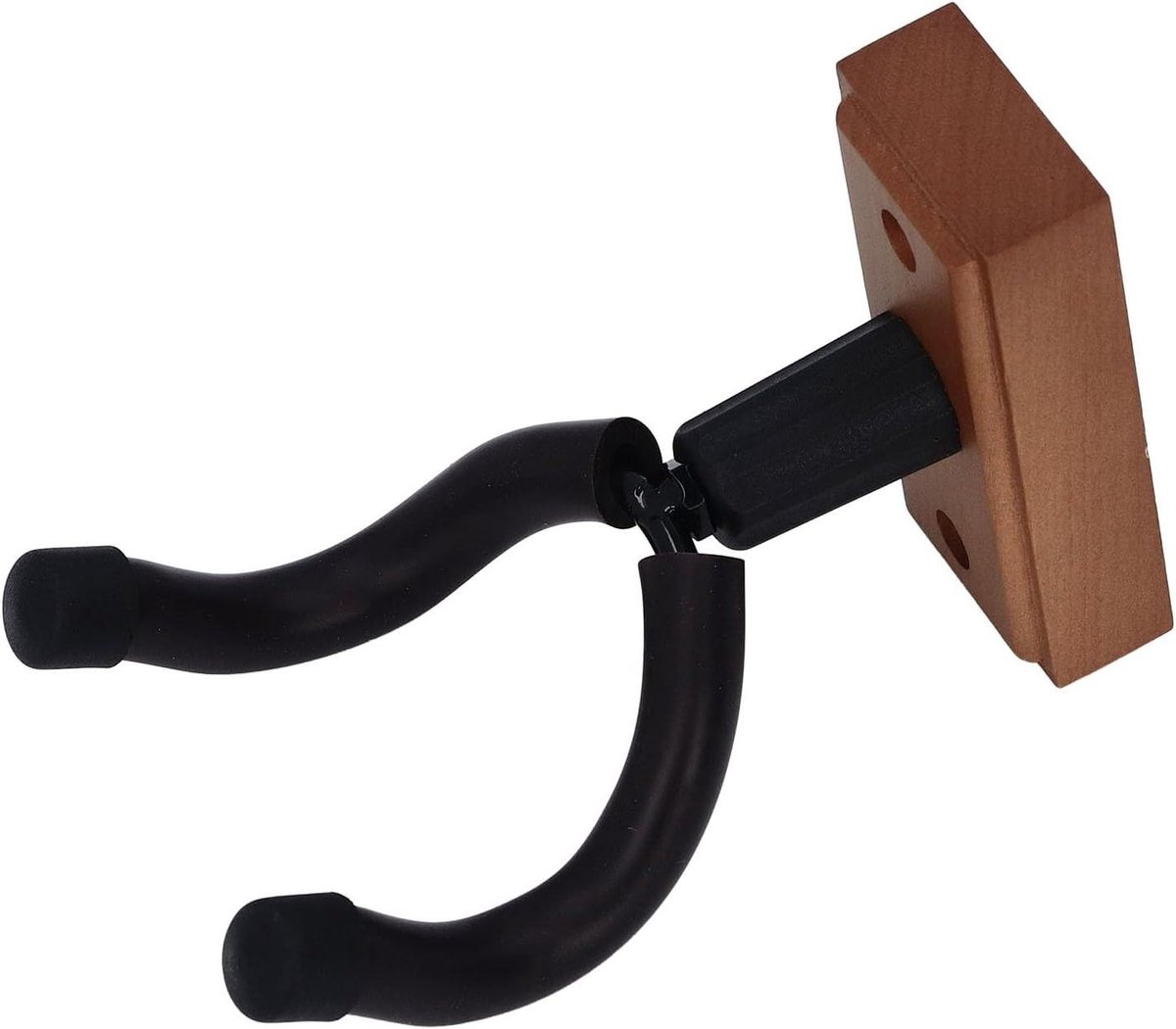 Gitaar Muurbeugel - Gitaarhanger Wandmontage - Instrumenten Opbergen - Draaibaar Stalen Frame - 15 x 10 x 4 cm - Houtnerf