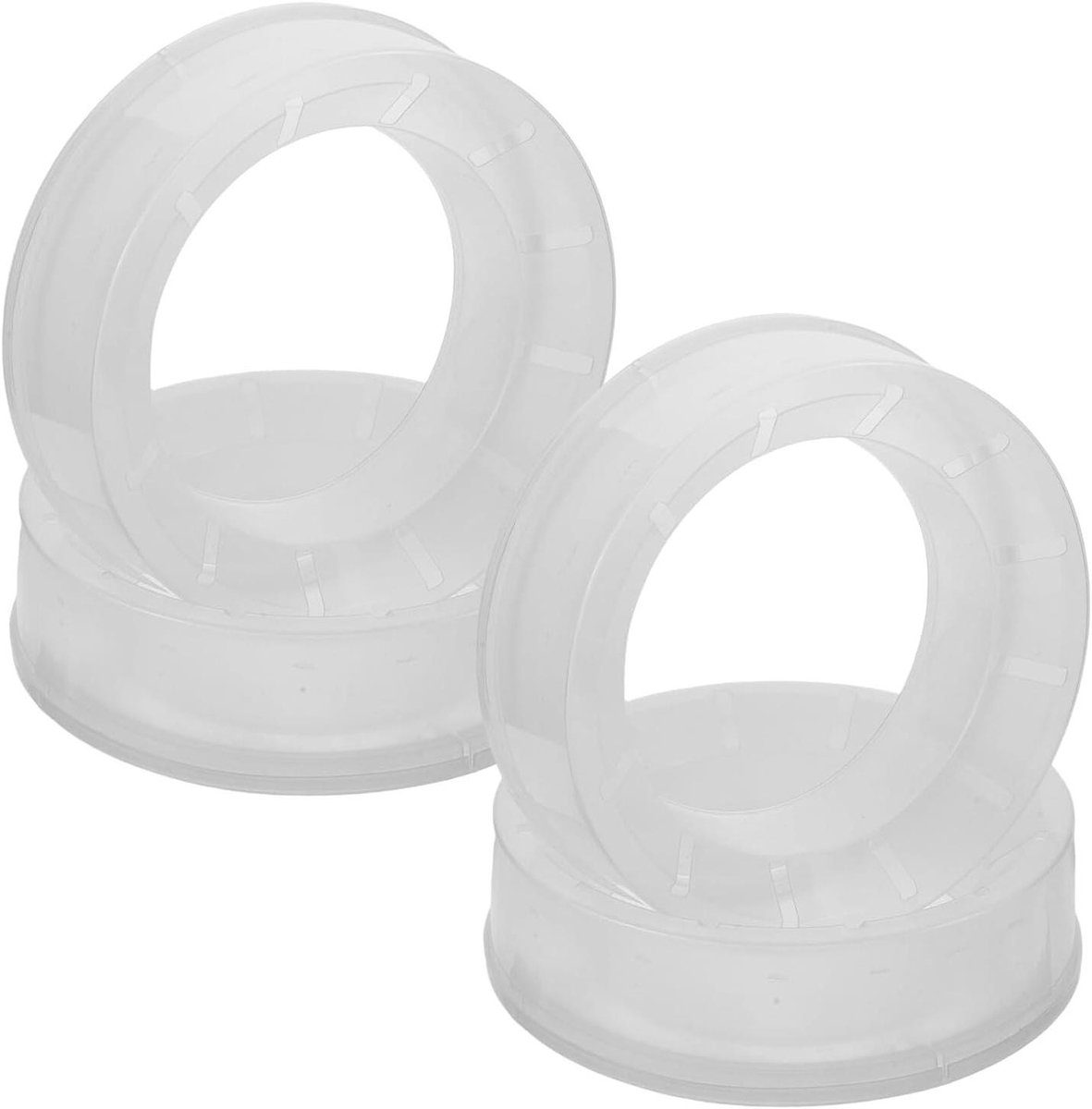 Vuilniszakringen Luieremmer - Navulringen Afvalemmer - Hygiënisch Afval Beheren - Geurwerende Afsluiting - 16.5 cm - Wit