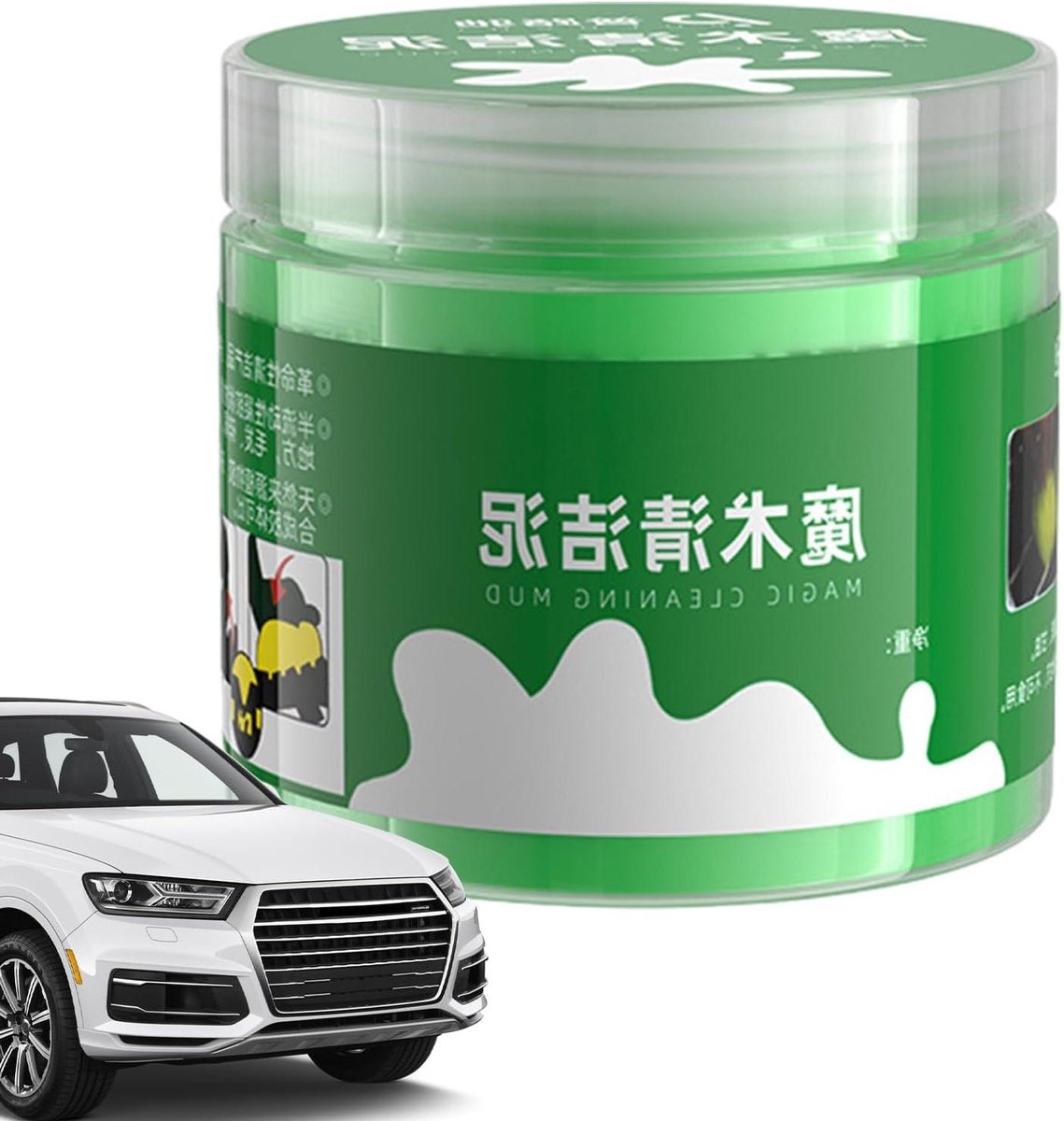 Autoreinigingsgel - Kleverige reiniger Blob - Interieur Reinigen - Sterke vuilopvang - 150g - Groen