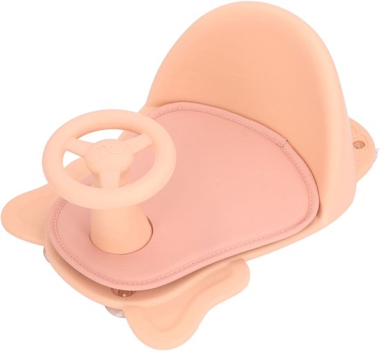 Babybadzitje - Badkuipstoel baby - Veilig Baden - Met Rugleuning - Universele Maat - Roze — afbeelding 4