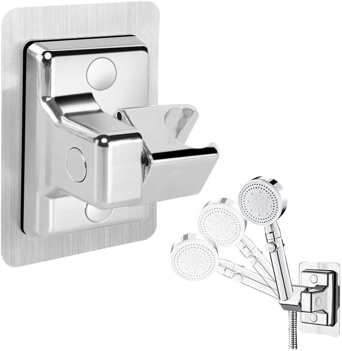 Dailygoods - Verstelbare Douchekop Houder zonder Boren - Universeel en