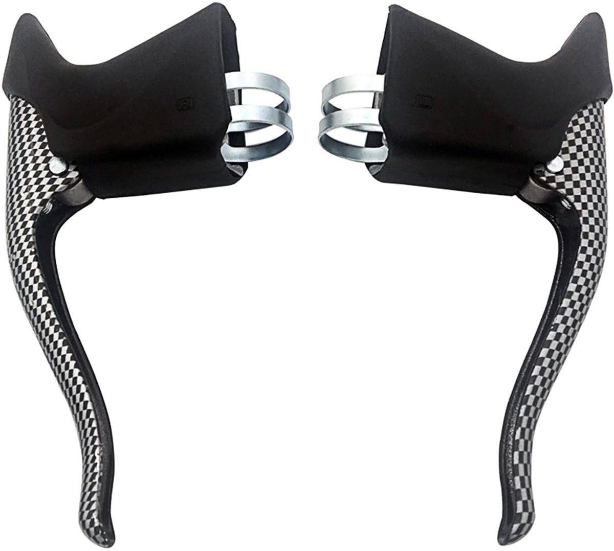 Dailygoods - Remhendel voor Racefiets - Universele Aluminium Handremmen Zwart Wit